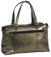 Spacious BURKLEY Creased Crystal Women's Handbag 27x19x10cm Shoulder Bag 1001603.46 11 Gray