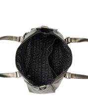 Spacious BURKLEY Creased Crystal Women's Handbag 27x19x10cm Shoulder Bag 1001603.46 11 Gray