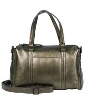 Spacious BURKLEY Creased Crystal Women's Handbag 27x19x10cm Shoulder Bag 1001603.46 11 Gray