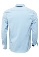 Trendiges Button-Down-Hemd für Herren Freizeit-Shirt Langarm-Hemd 80 Hell-Blau