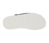 Trendy LAZAMANI Iria Women's Platform Sandals - Denim Cross Straps - Suede Footbed, EVA Sole LA33770 Denim/Blue