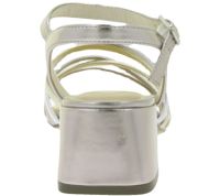 Sandales à brides Remonte pour femme, semelle coussinée, chaussures d'été argentées D1L52-90