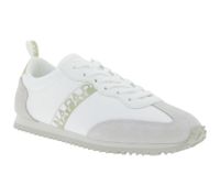 Baskets femme CAPRICE, style superposé, cuir véritable, lacets, 9-23720-44 191 Blanc