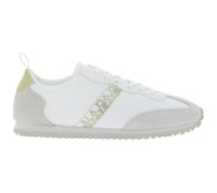 Baskets femme CAPRICE, style superposé, cuir véritable, lacets, 9-23720-44 191 Blanc