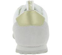 Baskets femme CAPRICE, style superposé, cuir véritable, lacets, 9-23720-44 191 Blanc