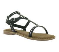 Sandalias LAZAMANI para mujer con tachuelas - Zapatos de verano LA75021 Negro