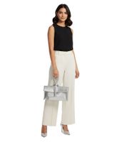 Bolso de mano CAPRICE para mujer, de piel auténtica, 23 x 11,5 x 7 cm, 9-61005-44, plata 920