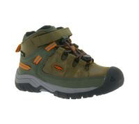 KEEN Targhee Mid Wp Kinder Wander-Stiefel wasserdichte Outdoor-Schuhe mit TPU-Fersenkappe 1026296 Braun