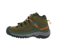 KEEN Targhee Mid Wp Kinder Wander-Stiefel wasserdichte Outdoor-Schuhe mit TPU-Fersenkappe 1026296 Braun