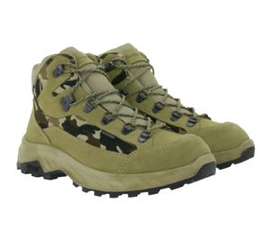 Botas de senderismo GARSPORT para hombre con suela Vibram Barwa, calzado de trekking, impermeables, para invierno, botas de exterior, piel auténtica, GDT1060021-2532, marrón/camuflaje