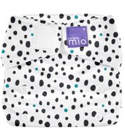 Bambino Mio Baby Klein-Kinder nachhaltige Stoff-Windel gepunktete All-in-One Pampers Einheitsgröße 3-15 kg Weiß 