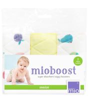 3er Pack Bambino Mio Baby Klein-Kinder Saugeinlage mit Stay-dry Oberschicht wiederverwendbare Stoffwindel-Einlage mit Früchten-Print Weiß 