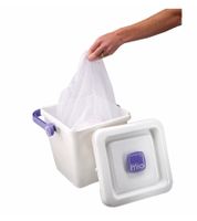 2-Pack Bambino Laundry Bags for Washing Used Diapers, White