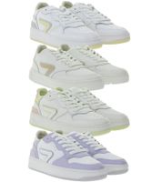 HUB Women's Sneakers with Terry Lining, Genuine Leather Shoes W5008L31-L10 Smash L31 or W6409L31-L10 Duke in White