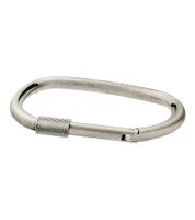 Pulsera moderna de acero inoxidable con cierre de mosquetón para mujer de Calvin Klein - Joyería de muñeca KJJHMD10010, color plata