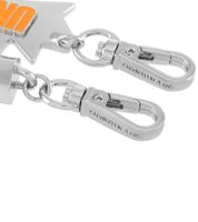 Urban Calvin Klein Downtown Charm Set - Stainless Steel Pendants with Contrasting Resin and UNITE Logo - Bag Accessories - 7 x 1.3 cm - KJJCSA090100 - Silver/Orange