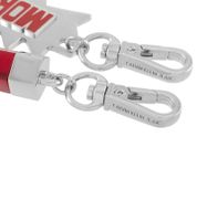 Stylish Calvin Klein Downtown Charm Set - Stainless Steel Pendants with Contrasting Resin and "MORE" Logo - Bag Accessories - 7 x 1.3 cm - KJJCRA090100 - Silver/Red