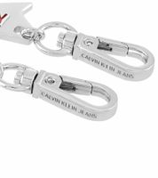 Elegant Calvin Klein Downtown Charm Set - Stainless Steel Pendants with Contrasting Resin and COWBOY Logo - Bag Accessories - 7 x 1.3 cm - KJJCRA090200 - Silver/Red