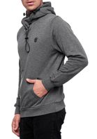 Men's sporty hoodie with a cool hood, 19140, available in black, khaki, gray, blue, and white.