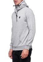Men's sporty hoodie with a cool hood, 19140, available in black, khaki, gray, blue, and white.