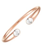 Stylish Calvin Klein Women's Stainless Steel Bracelet with Sparkling Crystals, Arm Jewelry, Wrist Jewelry, KJ8YPF1402 Rose Gold