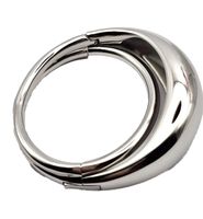 Timeless Calvin Klein Fluid Women's Bangle in Stainless Steel - Elegant Bracelet & Wrist Jewelry Size XS KJ3MD0001 Silver