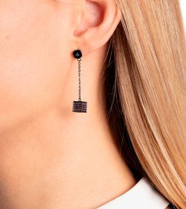 Calvin Klein Damen Ohrstecker mit Swarovski-Kristallen Edelstahl-Ohrringe Ohr-Schmuck KJ9CVE140100 Grau/Rosa