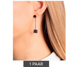 Pendientes Calvin Klein para mujer con cristales Swarovski KJ9CVE140100 Gris