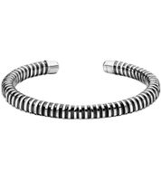 Edler Calvin Klein Damen-Armreif aus Edelstahl Arm- & Handgelenk-Schmuck Armband Größe XS KJ9FBF2001 Silber/Schwarz