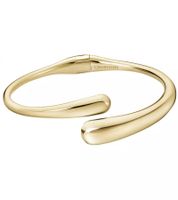 Moderner Calvin Klein Damen Armreif Edelstahl-Armband Arm-Schmuck Größe XS KJDMJF1001 Gold
