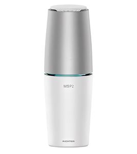 RiCHTER UV-Luftreiniger mit Netz-Anschluss Luftsterilisator UV-Desinfektion Luftreinigung Geruchsentfernung MSP2 Weiß/Silber