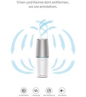 Richter UV Air Purifier with Mains Connection, Air Sterilizer, UV Disinfection, Air Purification, Odor Removal MSP2 White/Silver