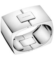Hochwertiger Calvin Klein ASSERTIVE Damen Armreif aus Messing Arm- & Handgelenkschmuck Größe S KJAHMD00010 Silber