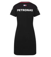 sportliches Mercedes-Benz AMG Petronas Damen Kleid mit Team- und Sponsoren-Logos Baumwoll-Kleid 701227958 001 Schwarz