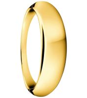 Pulsera elíptica moderna de Calvin Klein para mujer, brazalete de acero inoxidable, talla XS, KJ3QJD1001, dorada