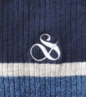 3 Paar SCOTCH & SODA Herren Crew-Socken Amsterdam Cotton Blend Alltags-Strümpfe Einheitsgröße / 41-46 Business-Socken SS601099-037 Grau/Navy, Blau Meliert, Blau gestreift