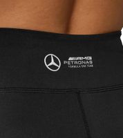 reflektierende Mercedes-Benz AMG Petronas F1 Damen Radlerhose mit AMG Petronas Logo Sport-Hose Bike-Shorts 701227043 001 Schwarz