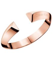 Brazalete atemporal de acero inoxidable para mujer de Calvin Klein, elegante joya para brazo y muñeca, talla XS, KJ4TPD1001, oro rosa