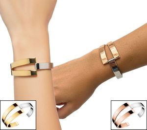 Calvin Klein Truly Damen Armreif im Zweiton-Design Edelstahl-Armband Schmuck Silber/Rosegold oder Silber/Gold