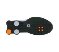 Innovative NIKE Shox R4 Women's Low-Top Sneakers with Shox Technology Sports Shoes Running Shoes AR3565 401 Black/Silver/Blue/Orange