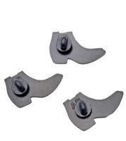 3er Pack Calvin Klein Unisex Anstecknadeln im Boots-Design Edelstahl-Pins-Up Emaille-Broschen KJJNDH300200 Beige/Rot/Dunkelblau