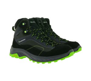 wasserdichte GARSPORT Averau MID Herren Wander-Schuhe mit Vibram Mountain Wave Sohle Trekking-Schuhe Outdoor-Stiefel Echtleder GDT1030024-2119 Schwarz/Grün