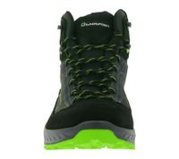 wasserdichte GARSPORT Averau MID Herren Wander-Schuhe mit Vibram Mountain Wave Sohle Trekking-Schuhe Outdoor-Stiefel Echtleder GDT1030024-2119 Schwarz/Grün