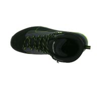 wasserdichte GARSPORT Averau MID Herren Wander-Schuhe mit Vibram Mountain Wave Sohle Trekking-Schuhe Outdoor-Stiefel Echtleder GDT1030024-2119 Schwarz/Grün