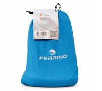 Platzsparende FERRINO Hammock Camping-Hängematte klein verpackbar Hängeliege 140x260cm Belastbar bis 110Kg Blau/Schwarz