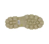 Modische Damen Loafer-Schuhe mit Chunky-Sohle Leder-Imitat-Schuhe Schlupfschuhe 918888 Beige