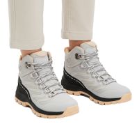 Wasserdichte Damen Wander-Schuhe Trekking-Boots mit gepolstertem Schaft Leder-Imitat-Schuhe 923921 Grau