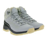 Wasserdichte Damen Wander-Schuhe Trekking-Boots mit gepolstertem Schaft Leder-Imitat-Schuhe 923921 Grau