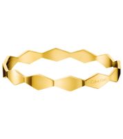 Elegant Calvin Klein Snake Women's Bracelet, Polished Stainless Steel Bangle, Size XS, KJ5DJD1001, Gold