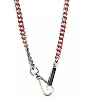 Urban Calvin Klein Shudder Women's Necklace with Enamel Finish Fashion Jewelry Necklace KJJFMN390300 Silver/Blue/Red